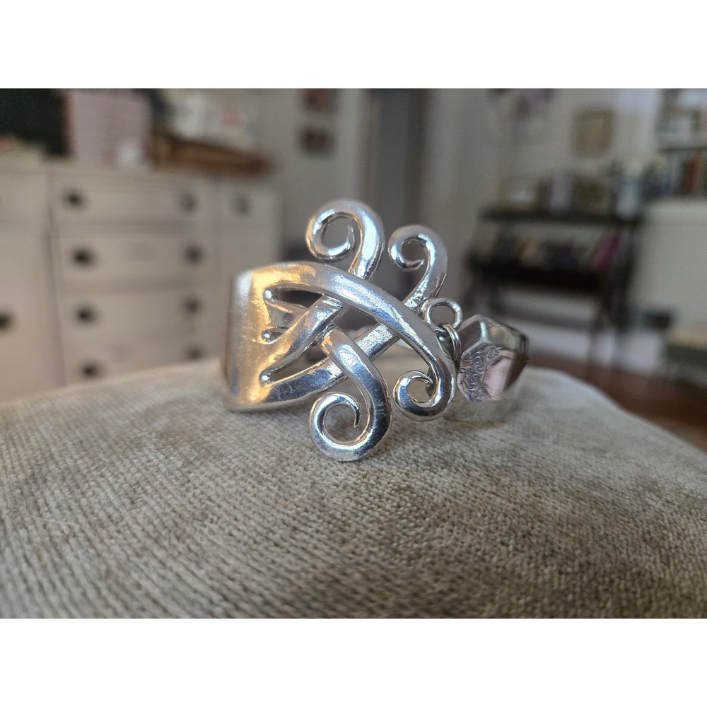 Fork Silverplated Bracelet Vintage Magnetic Clasp